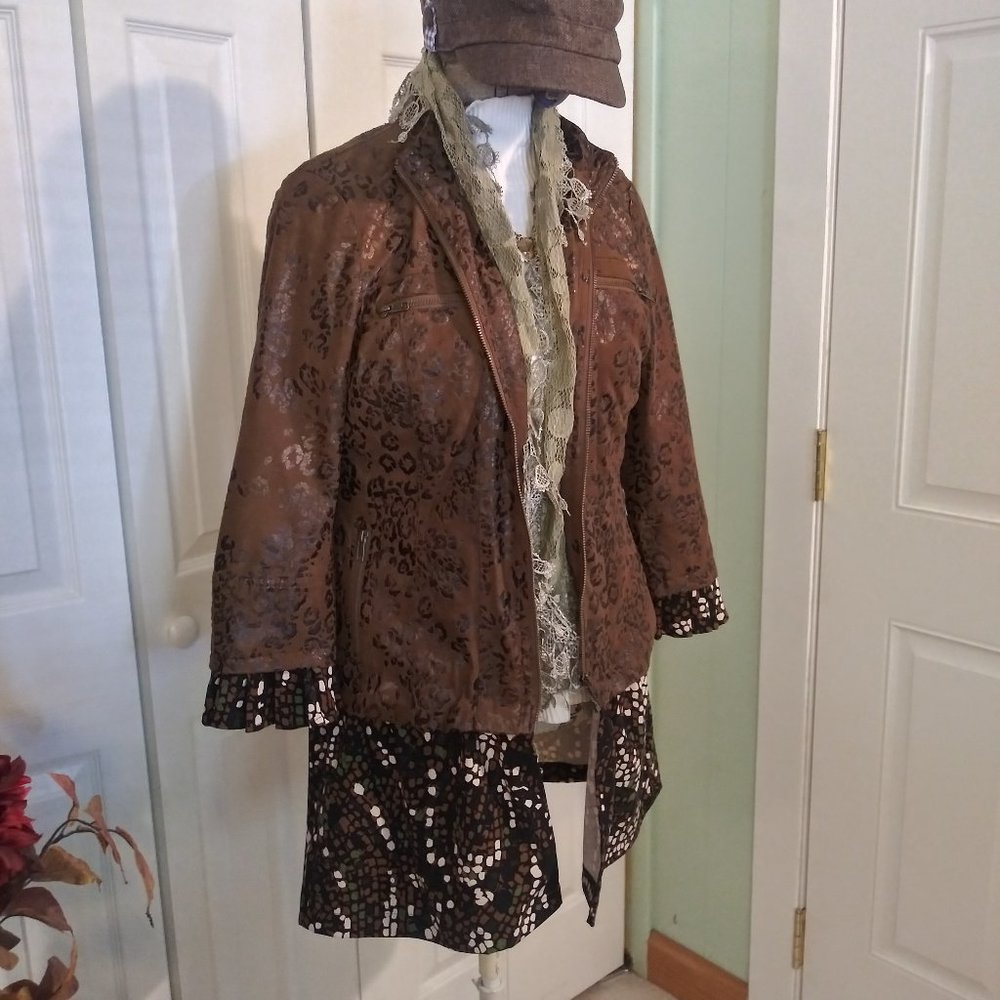 1721 Size Pm Multiples Upcycled Tunic Jacket - image 1